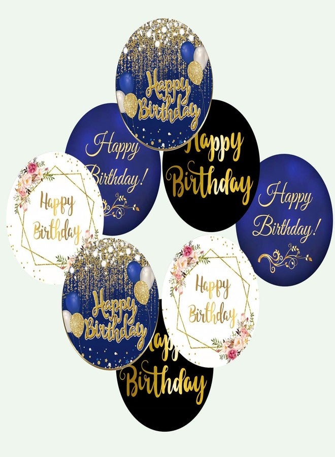 SLGIFT ملصقات فينيل بتصميم عيد ميلاد سعيد من SLGIFT، ملصقات فينيل ذاتية اللصق، 40 قطعة، ملصقات دائرية 2 × 2 بوصة، 4 تصاميم فريدة، R101 - Image 3